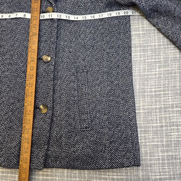 Soft-Brushed Herringbone Car Coat Women’s S Lined Relaxed Old Navy - Picture 5 of 12
